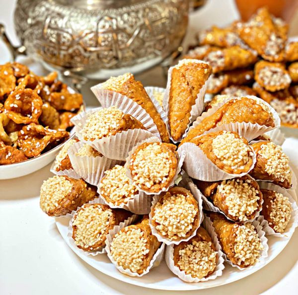 Cornet aux amandes gâteau algérien oriental