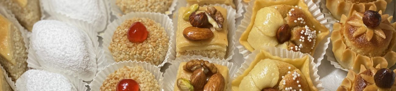 Patisserie orientales : baklawa, corne de gazelle, makrout